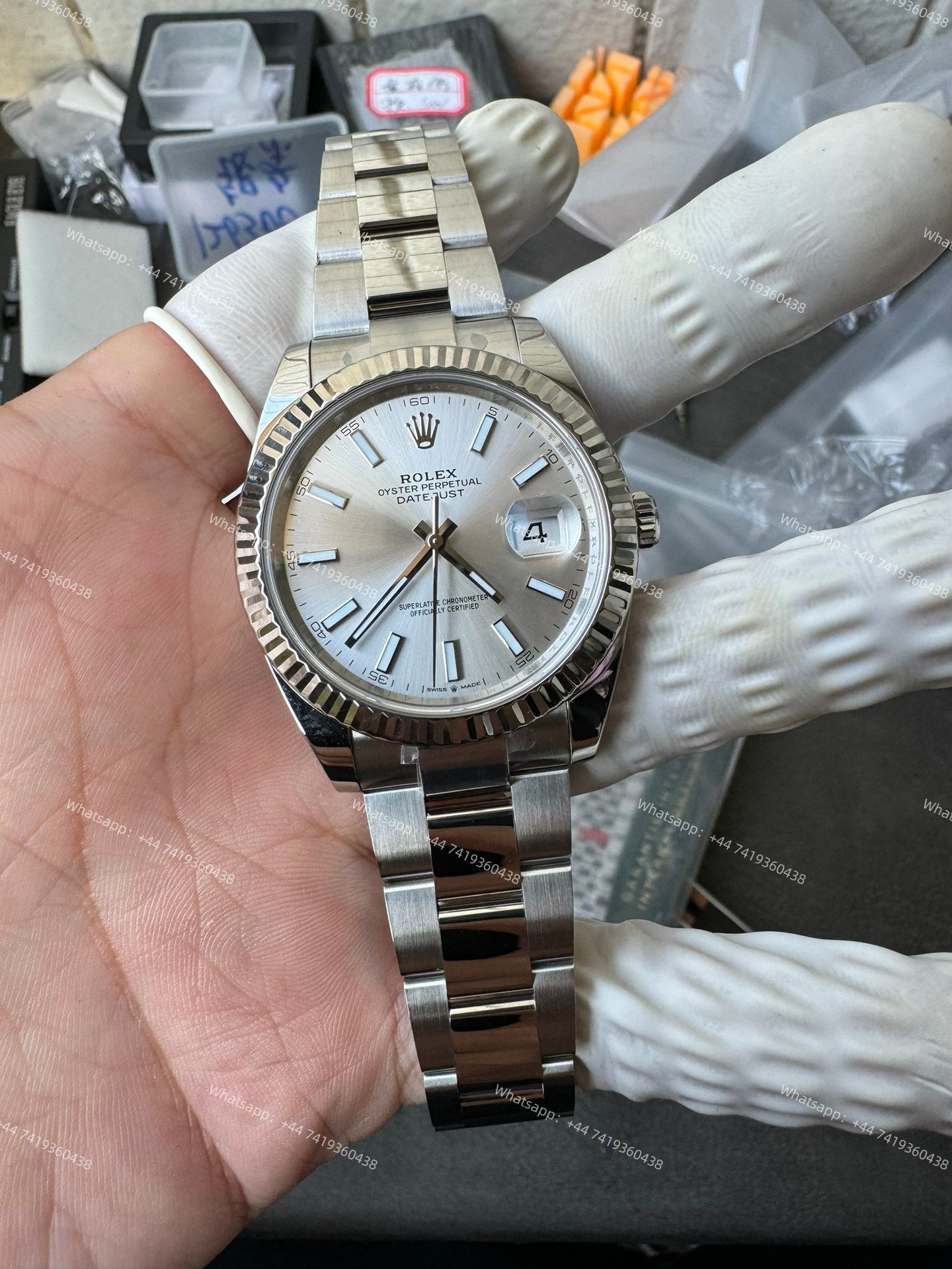 Rolex Datejust M126334-0003 1:1 Replica Silver Dial Oyster 41MM 3235 Movement Super Clone Watch