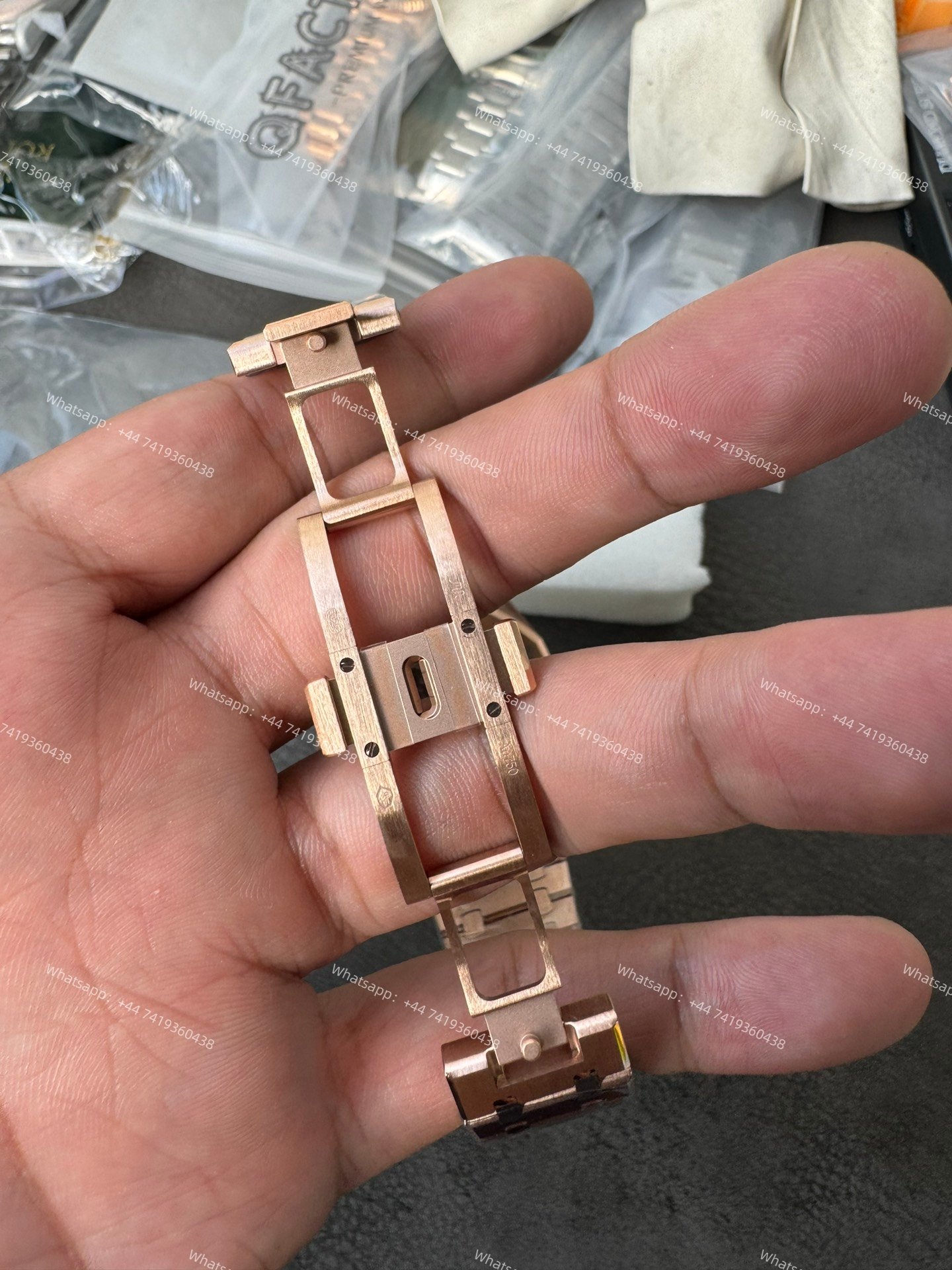 Audemars Piguet Super Clone Royal Oak 15407 Rose Gold Skeleton Dial  41MM