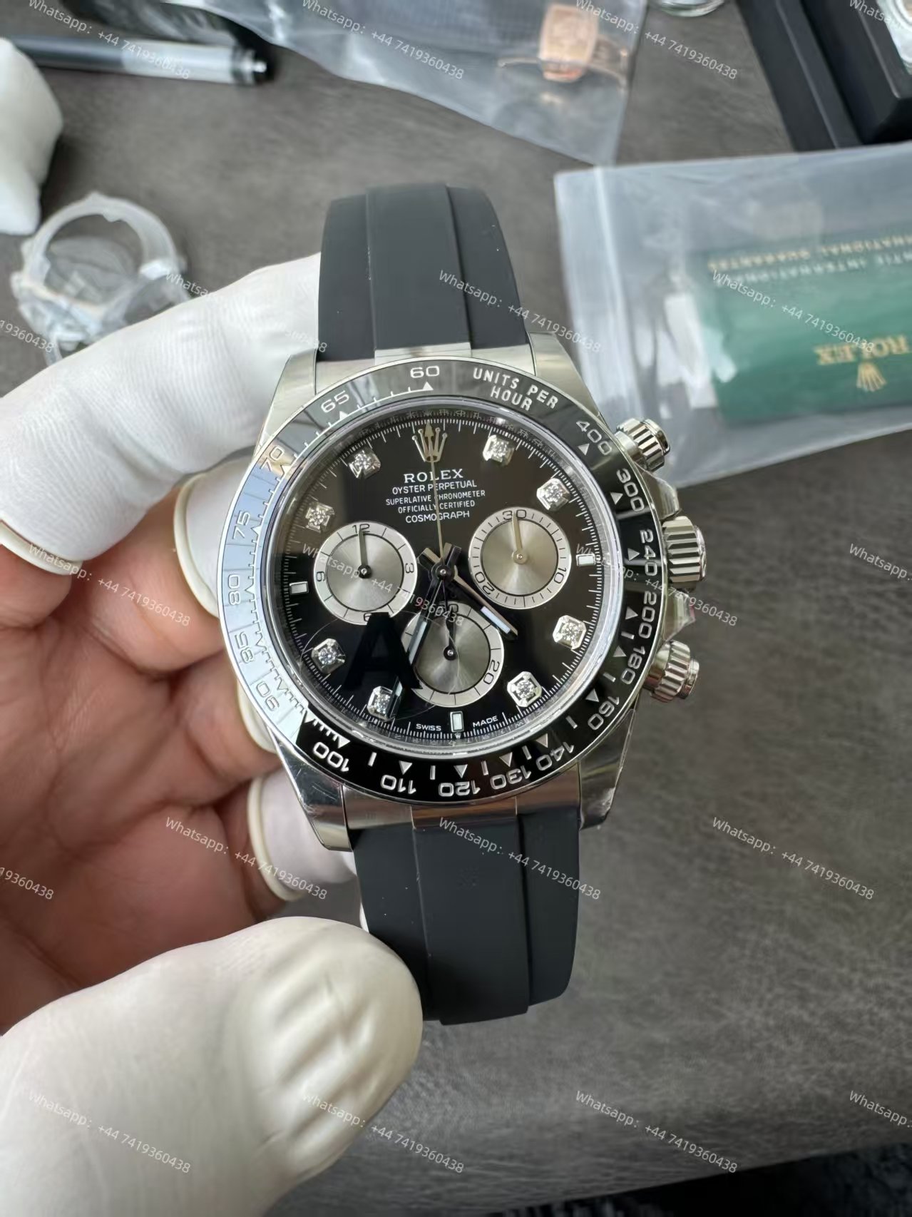 Rolex Super Clone Daytona M126519LN-0004 Diamond Dial 4131 Movement