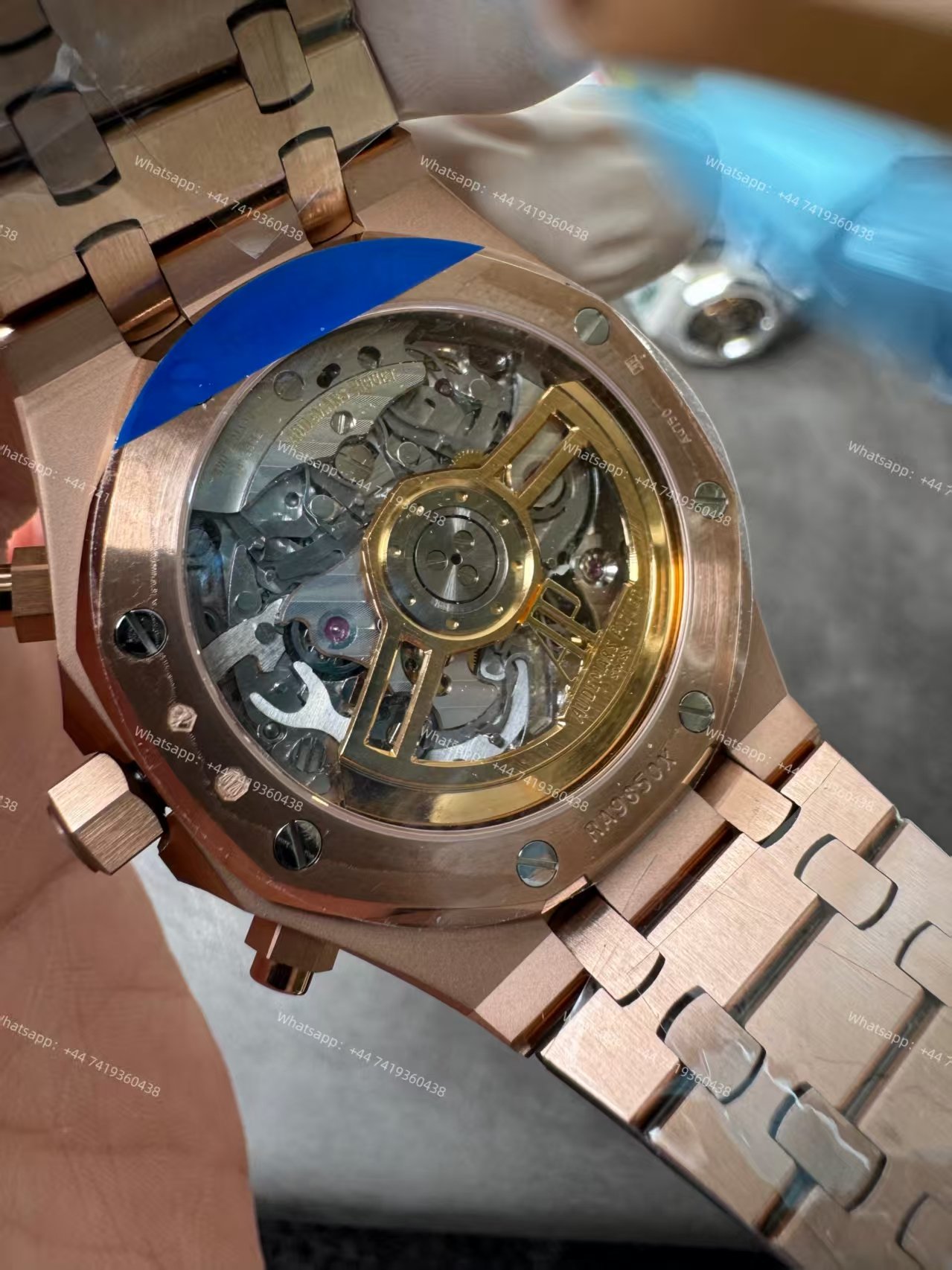 Audemars Piguet Super Clone Royal Oak Rose Gold Blue Dial 26240 Chronograph 41mm Cal.4401