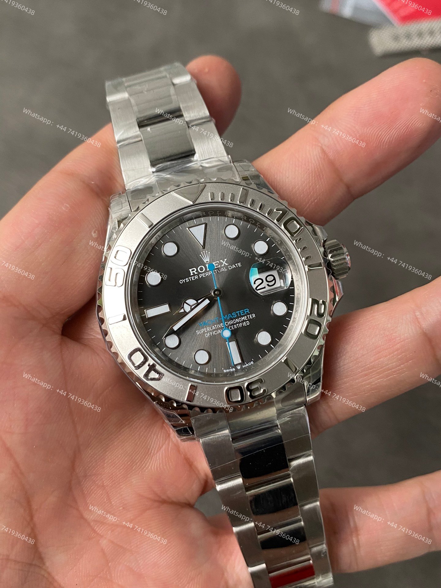 Rolex Yacht-Master M126622-0001 1:1 Replica Rhodium Slate Grey Dial 40MM 3235 Movement Super Clone Watch