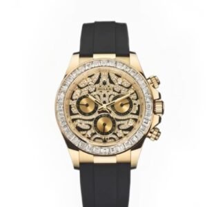 Rolex Daytona 116588TBR 1:1 Replica – 18K Gold Eye of the Tiger Diamond Dial Super Clone 4130