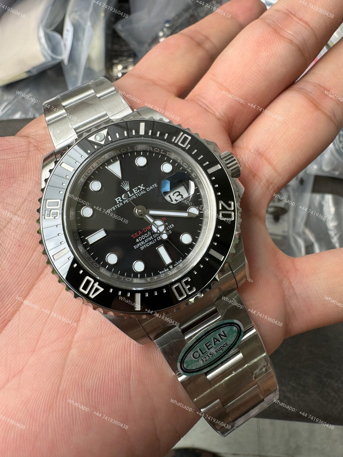 Rolex Sea-Dweller M126600-0002 1:1 Replica Black Dial 43MM 3235 Movement Super Clone Watch