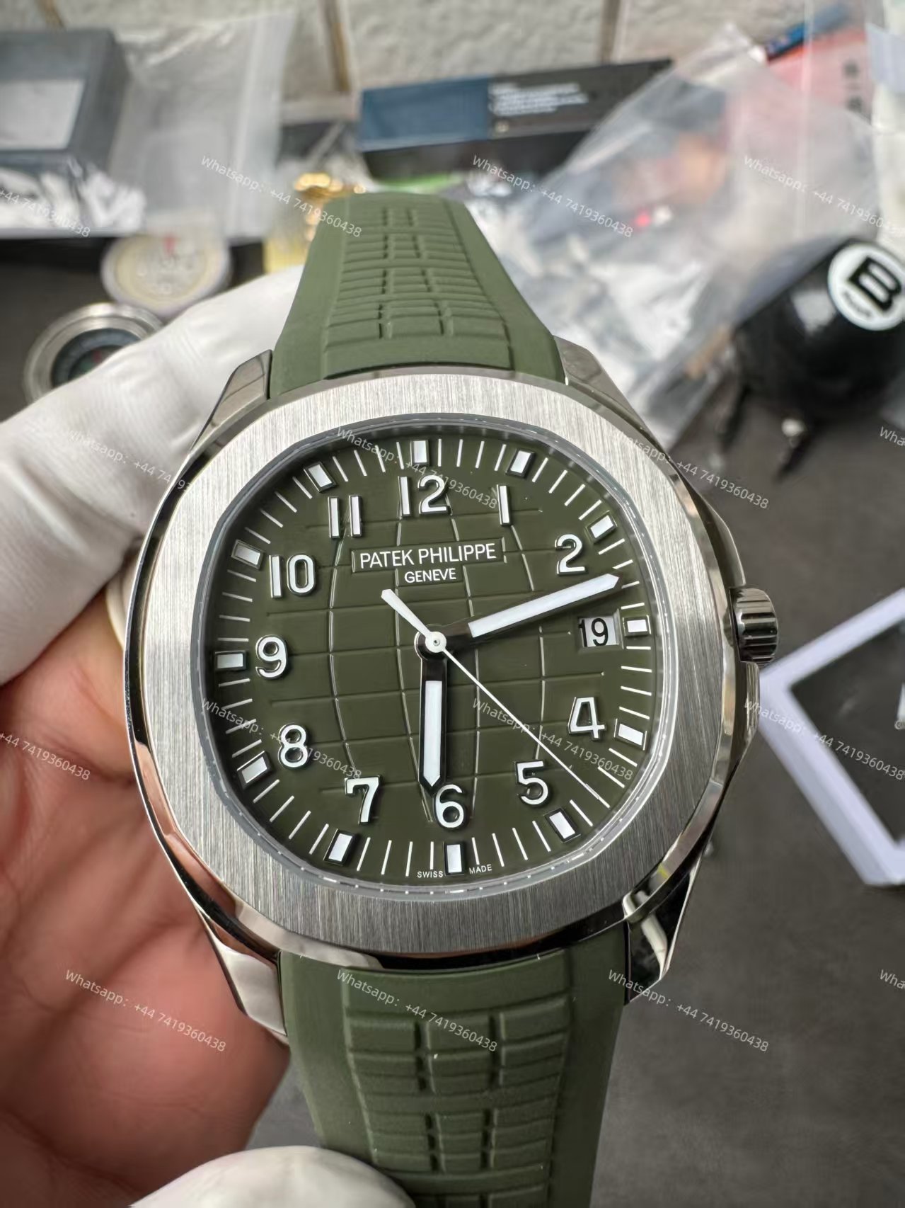 Patek Philippe Super Clone Aquanaut 5168G-010 Khaki Green 42.2MM