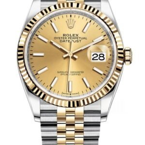 Rolex Datejust M126233-0015 Gold Dial 1:1 Replica Jubilee 36MM 3235 Movement Super Clone Watch