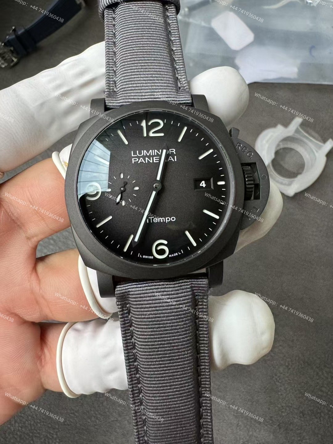 Panerai Super Clone Luminor BiTempo PAM01467 “New York Edition”  Titanium DLC 44MM