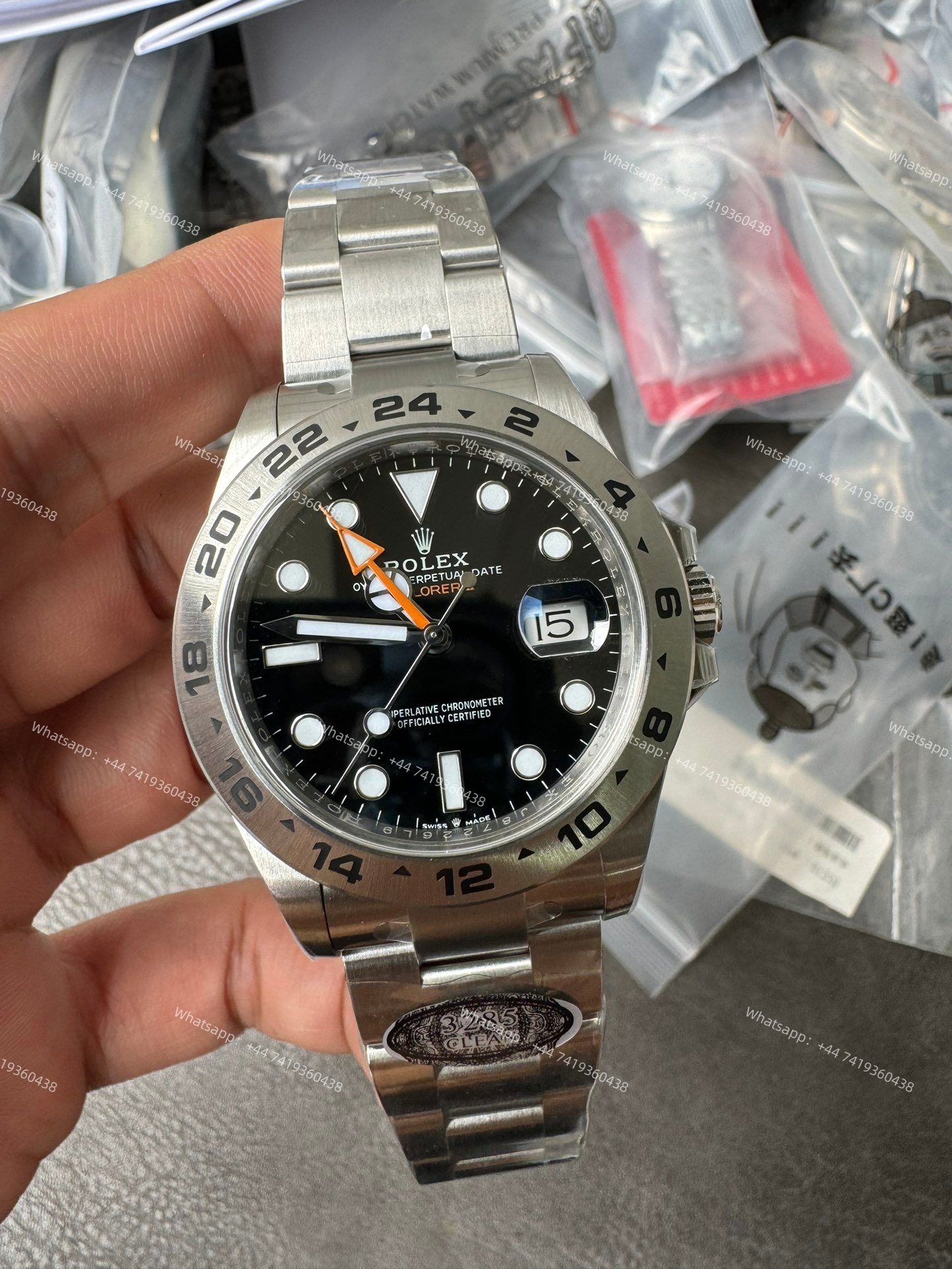 Rolex Explorer II M226570-0002 1:1 Replica Black Dial 42MM 3285 Movement Super Clone Watch