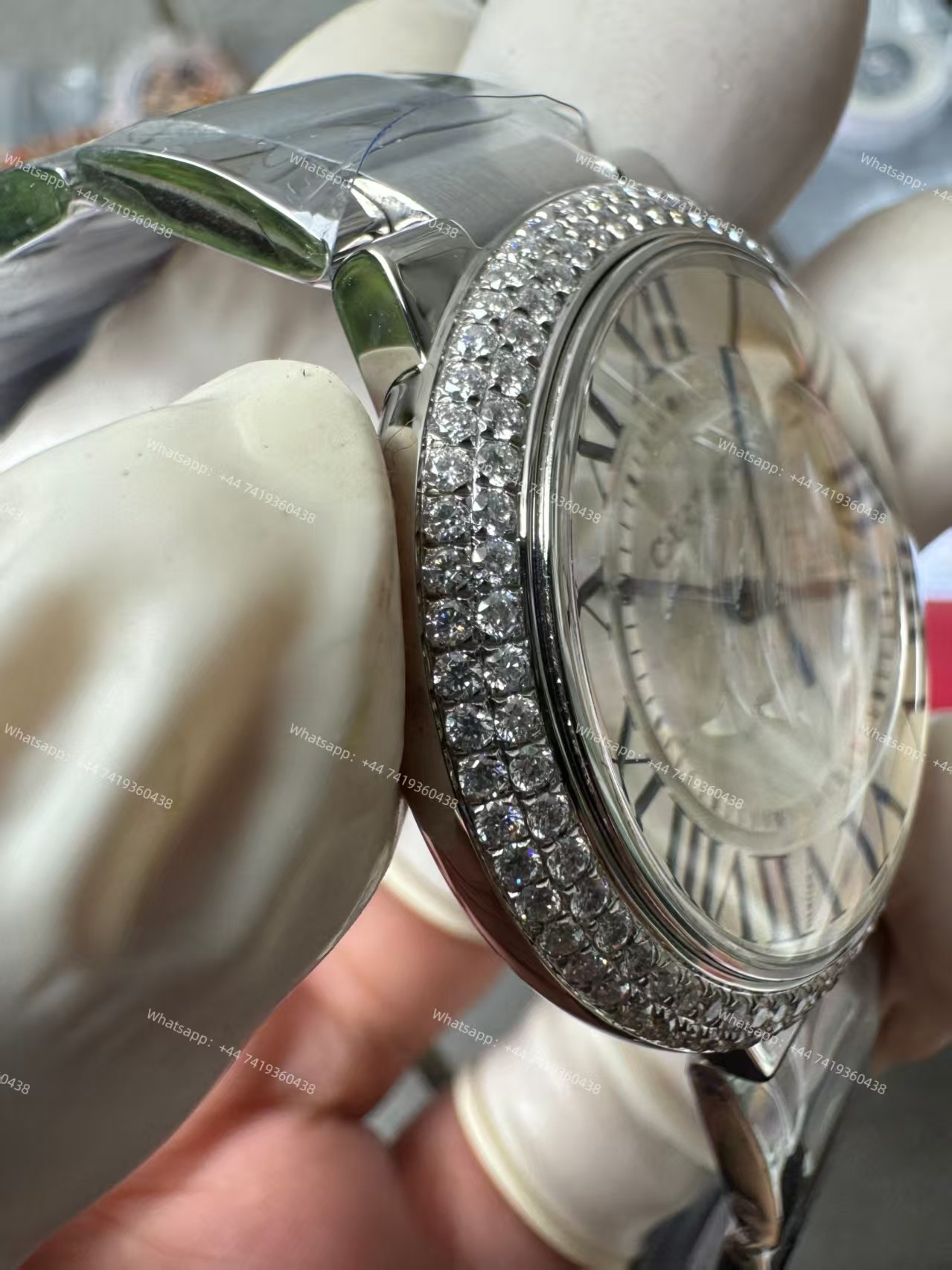 Cartier Super Clone Ballon Bleu Diamond bezel 42MM