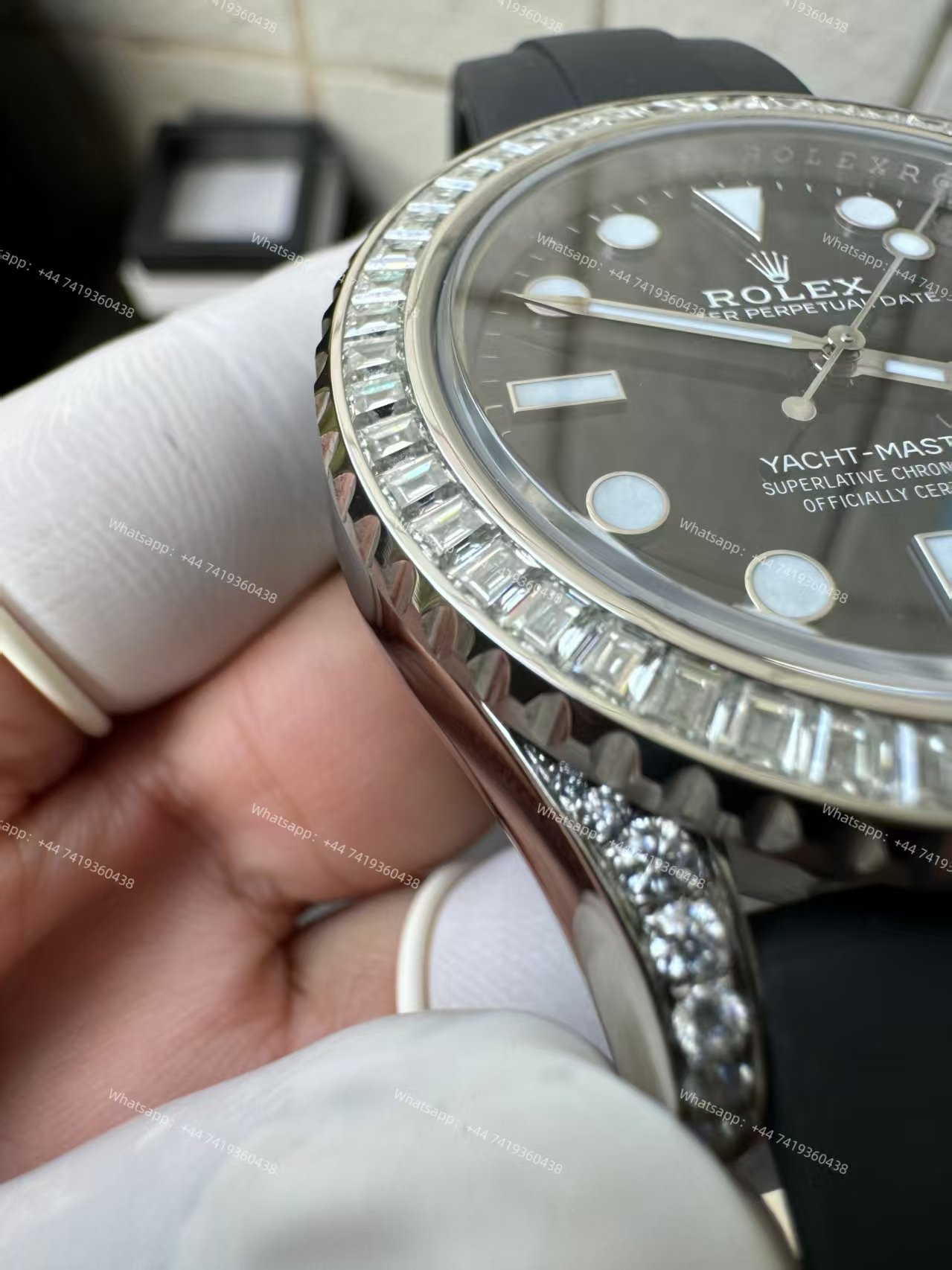 Rolex Yacht-Master 226679TBR 1:1 Replica 42MM Moissanite Diamond Lugs and Dial 3235 Movement Super Clone Watch