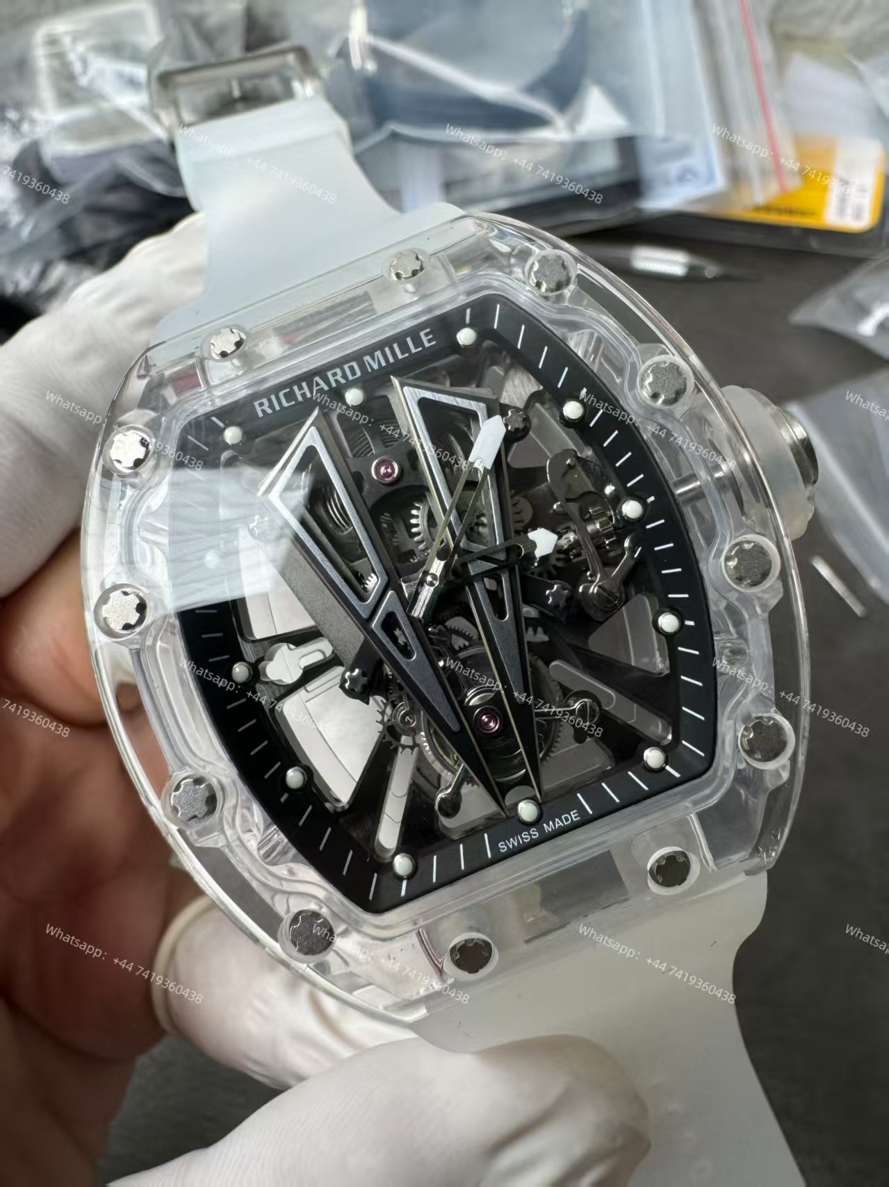 Super Clone Richard Mille RM 27-03 Raging Bull Sapphire Crystal Skeleton Tourbillon 1:1 Replica Watch