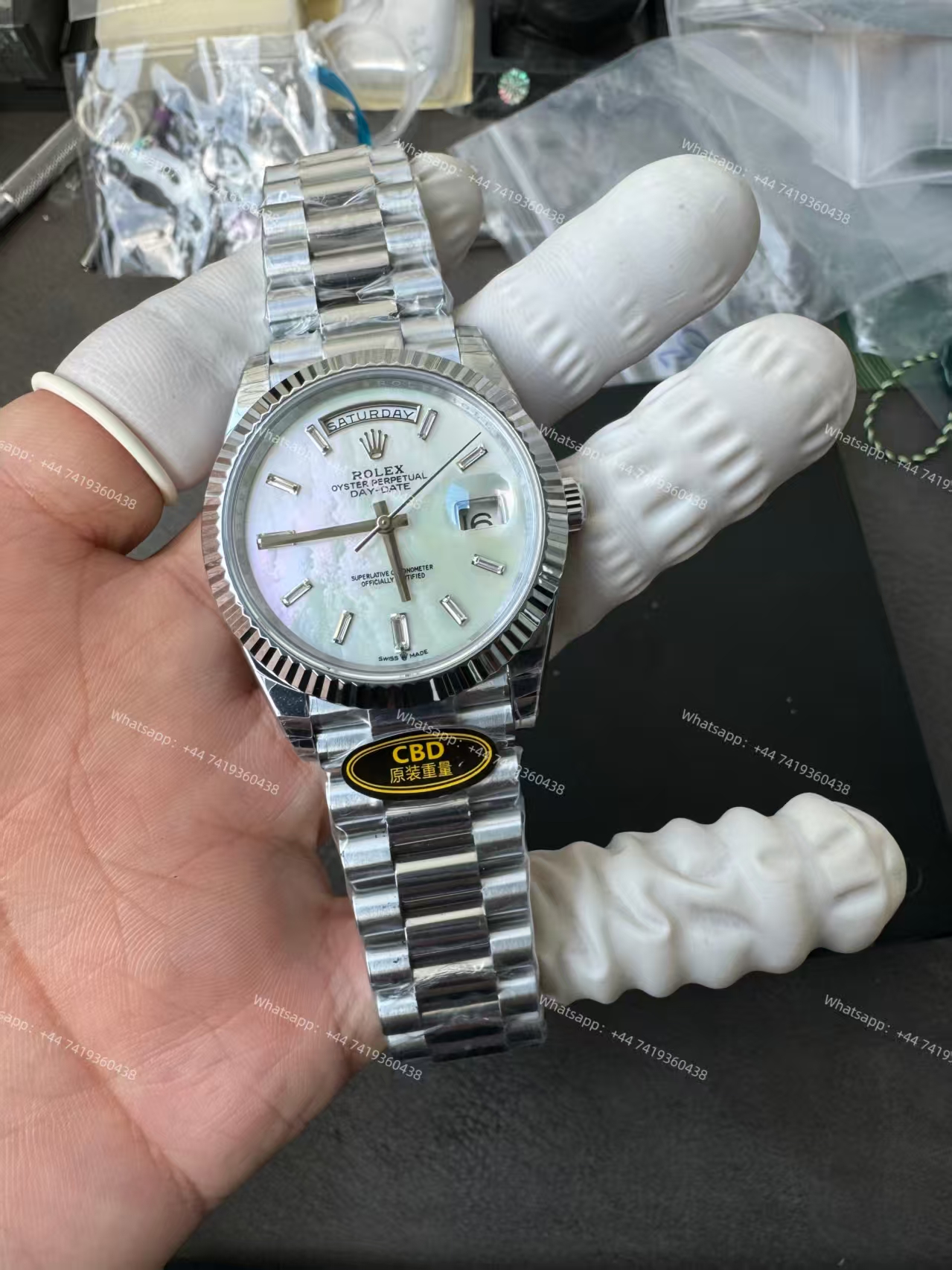 Rolex Day-Date m228239-0078 White dial Presidential bracelet 3255 Movement (40mm) Best Super Clone