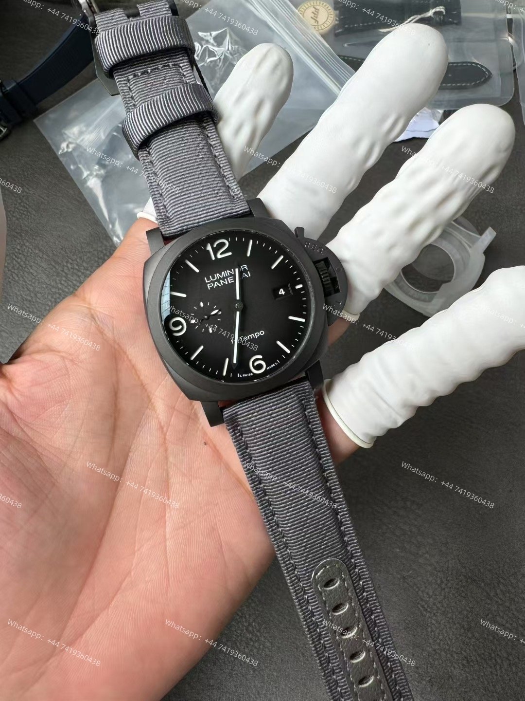 Panerai Super Clone Luminor BiTempo PAM01467 “New York Edition”  Titanium DLC 44MM