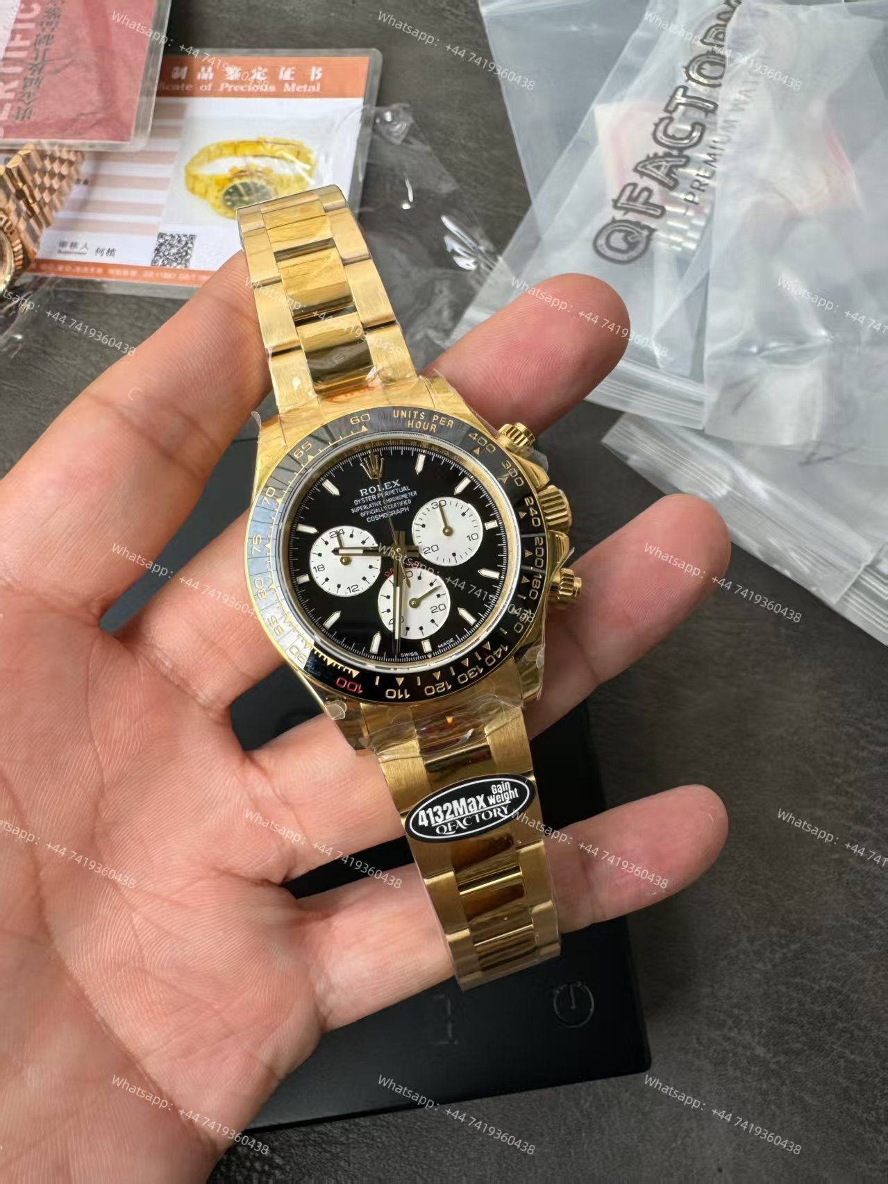 Rolex Super Clone Daytona Le Mans 126528LN Gold 4132 Movement