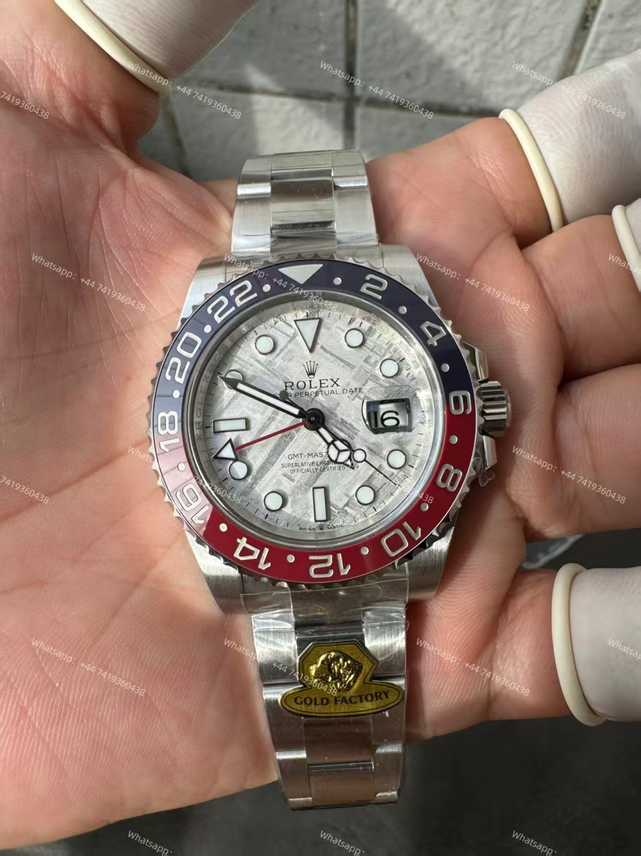 Rolex GMT Master II 1:1 Replica – M126719BLRO-0002 Meteorite Dial Pepsi Bezel 3285 Movement Super Clone Watch