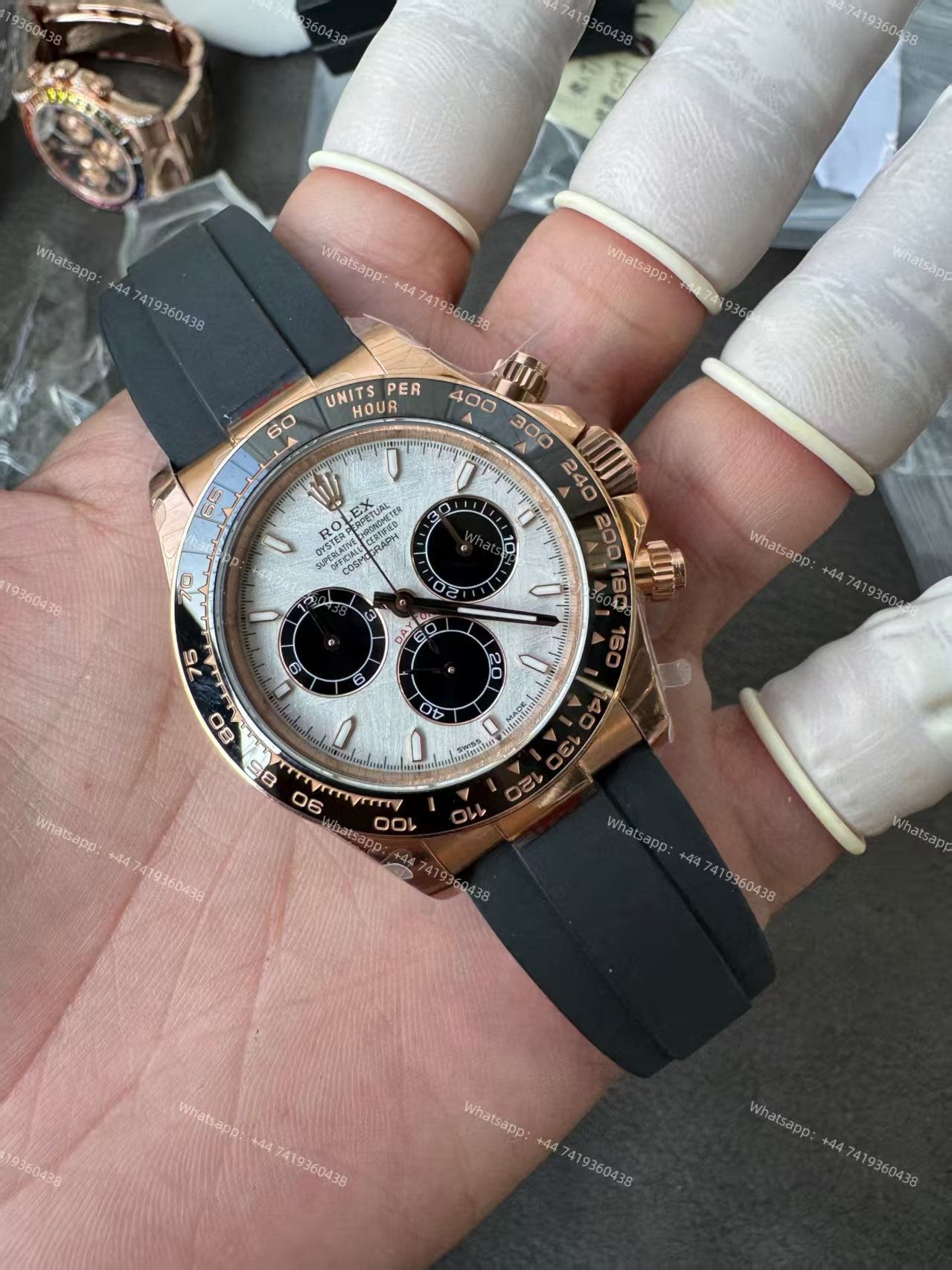 Rolex Super Clone Daytona M126515LN-0008 Rose Gold Meteorite Dial 4131 Movement