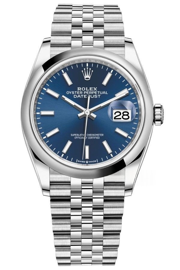 Rolex Datejust M126200-0005 Blue Dial 1:1 Replica Jubilee 36MM 3235 Movement Super Clone Watch