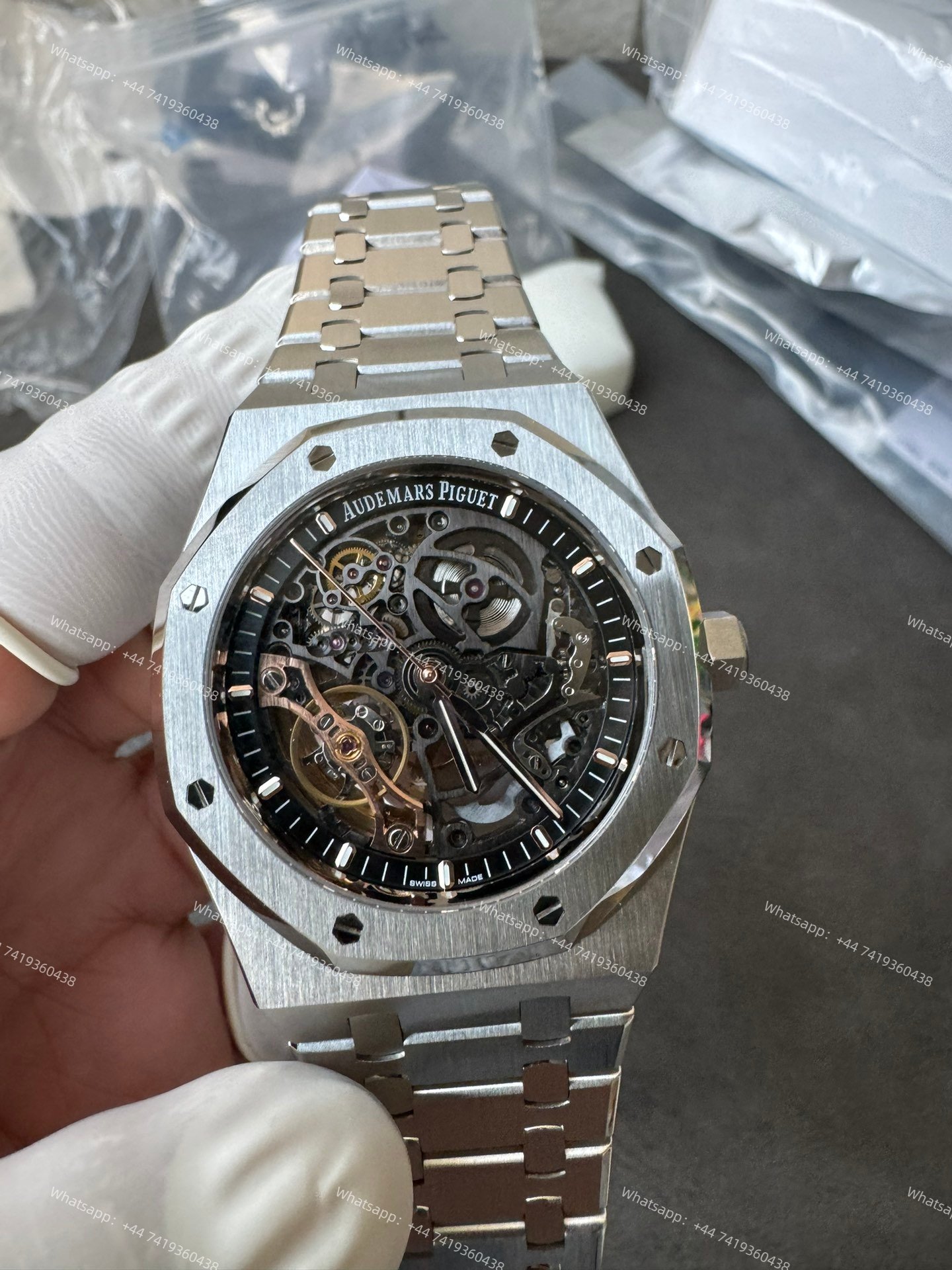 Audemars Piguet Super Clone Royal Oak 15407ST Skeleton Dial 41MM
