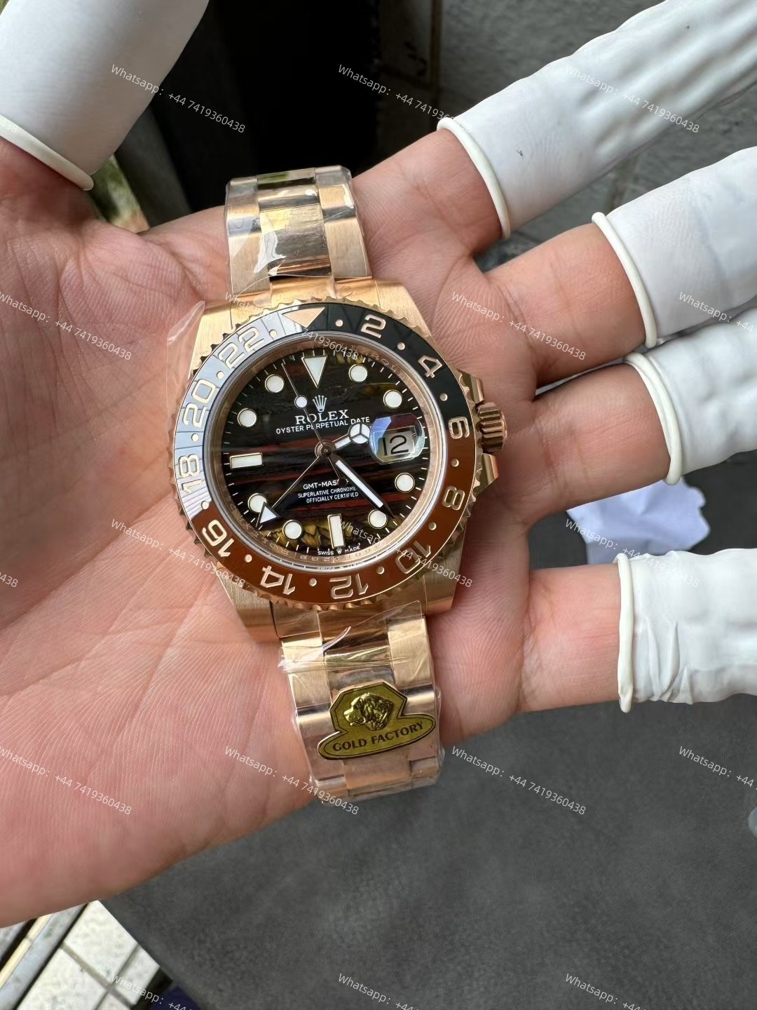 Rolex GMT Master II 1:1 Replica – M126715CHNR-0002 Everose Gold Oyster 3285 Movement Super Clone Watch