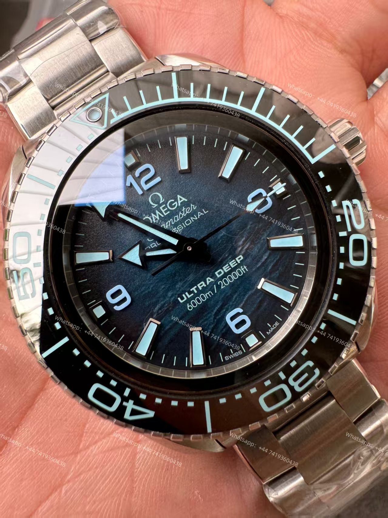 Omega Super Clone Seamaster Planet Ocean 6000M 45.5mm 215.30.46.21.03.002