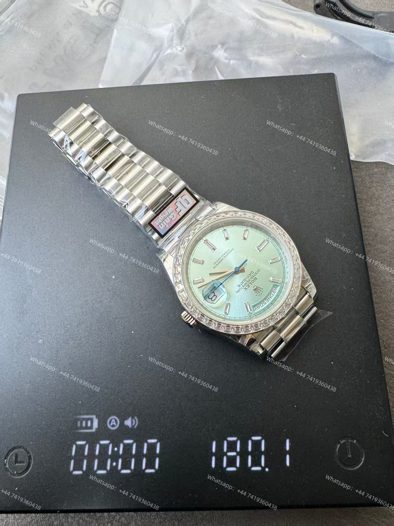 Rolex Day-Date 228396TBR Ice-blue dial Presidential bracelet 3255 Movement (40mm) Best Super Clone