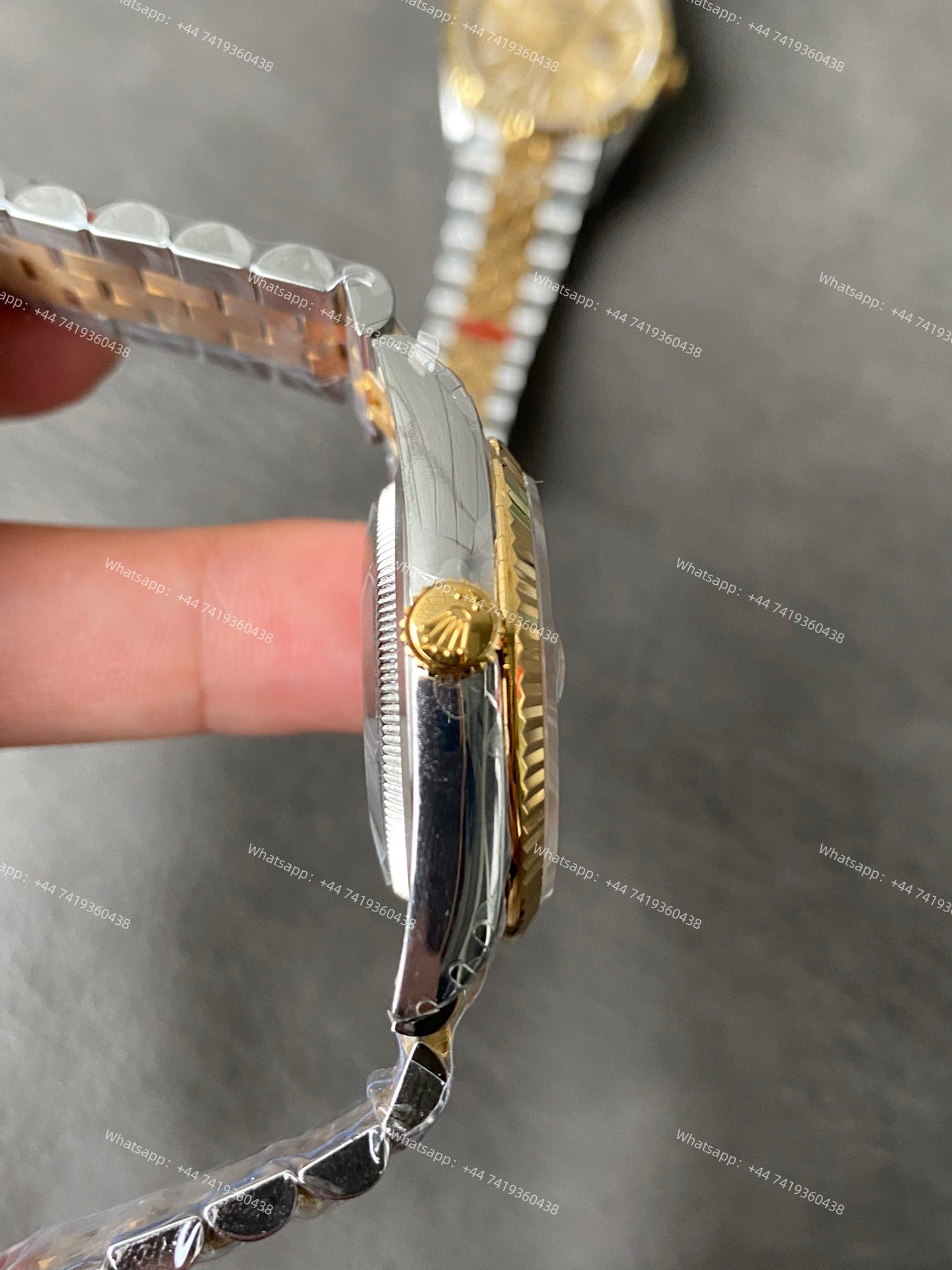 Rolex Datejust M126233-0045 1:1 Replica Water Ripple Diamond Gold Dial Jubilee 36MM 3235 Movement Super Clone Watch