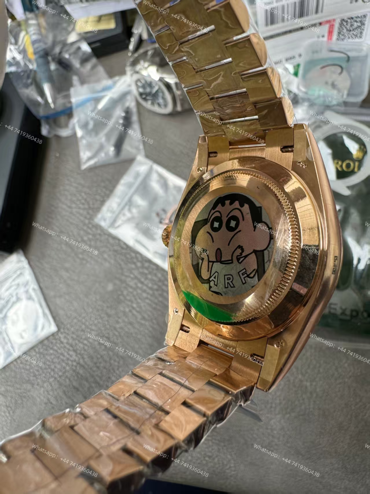 Rolex Day-Date m228345rbr-0011 Olive green dial Mossanite bezel Presidential bracelet 3255 Movement (40mm) Best Super Clone