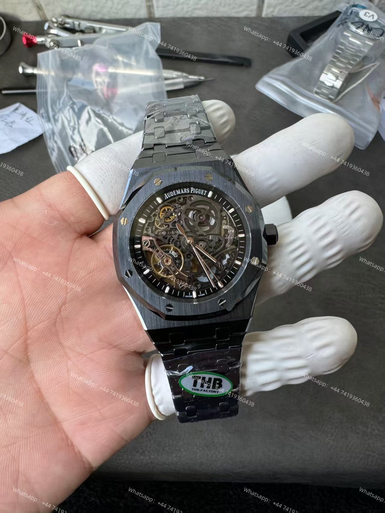 Audemars Piguet Super Clone Royal Oak 15407 Ceramic Skeleton Dial 41MM