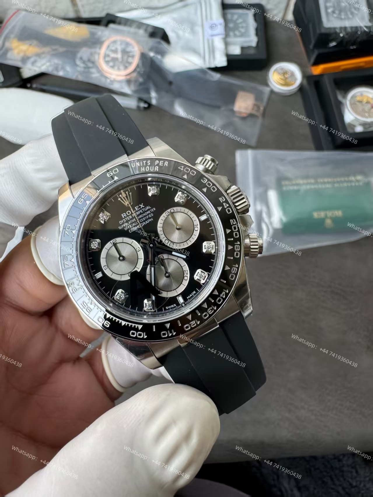 Rolex Super Clone Daytona M126519LN-0004 Diamond Dial 4131 Movement