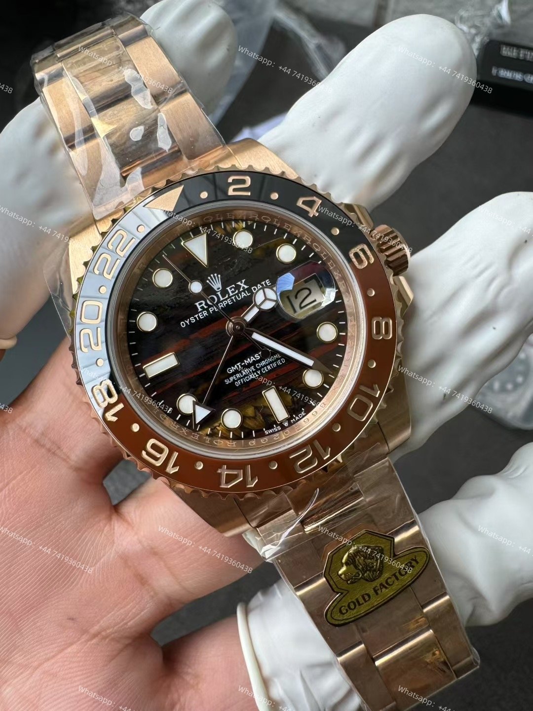 Rolex GMT Master II 1:1 Replica – M126715CHNR-0002 Everose Gold Oyster 3285 Movement Super Clone Watch