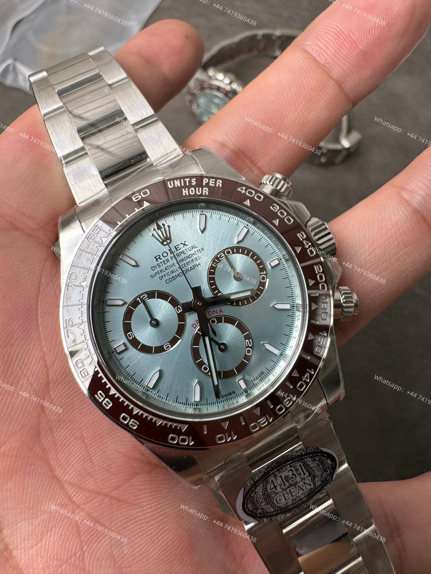 Rolex Super Clone Daytona Ice Blue M126506-0001 4131 Movement