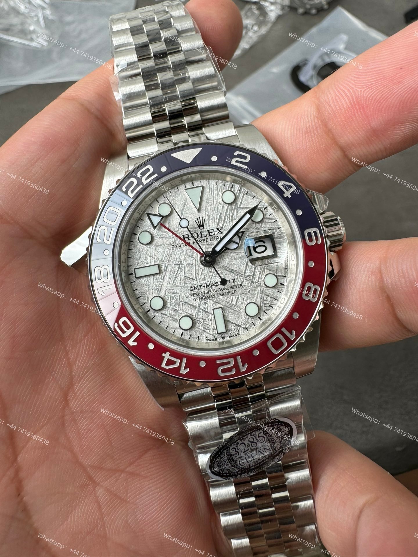 Rolex Pepsi GMT Master II M126710blro Jubilee 3285 Movement Best Super Clone （Custom meteorite dial version）
