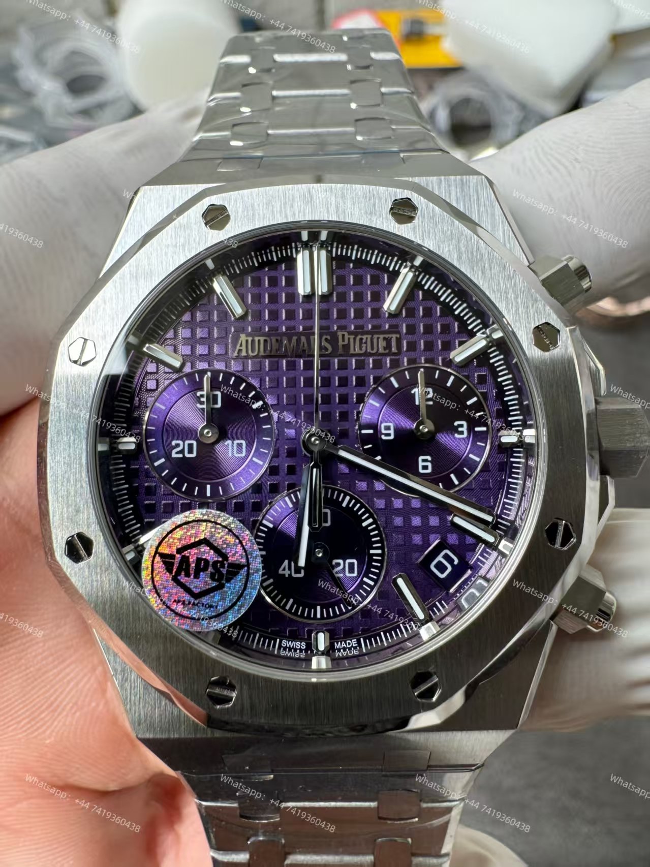 Audemars Piguet Super Clone Royal Oak Purple Dial 26240 Chronograph 41mm Cal.4401
