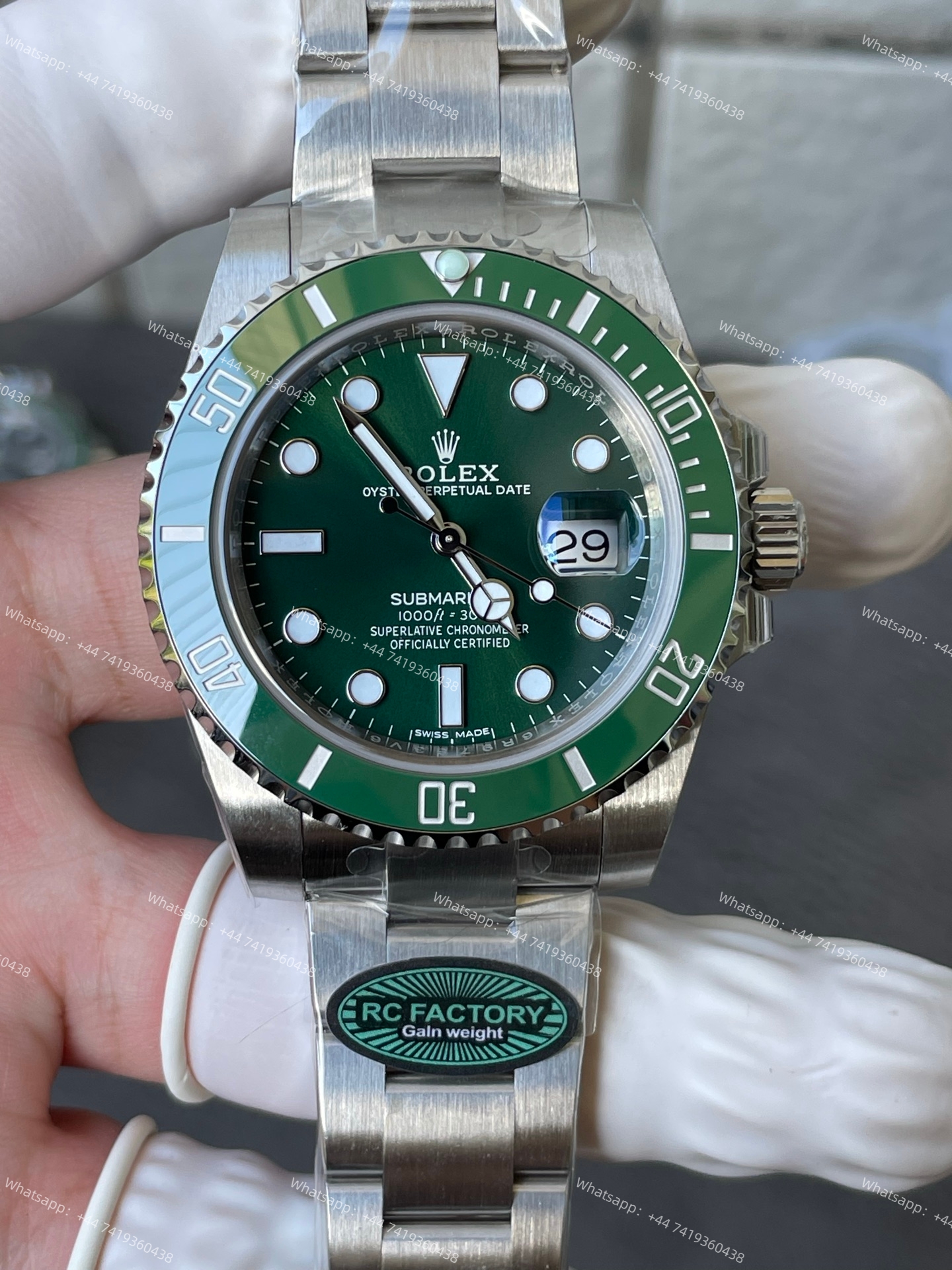 Rolex Submariner (Hulk) m116610LV Green Dial 3135 Movement 40mm Best Super Clone