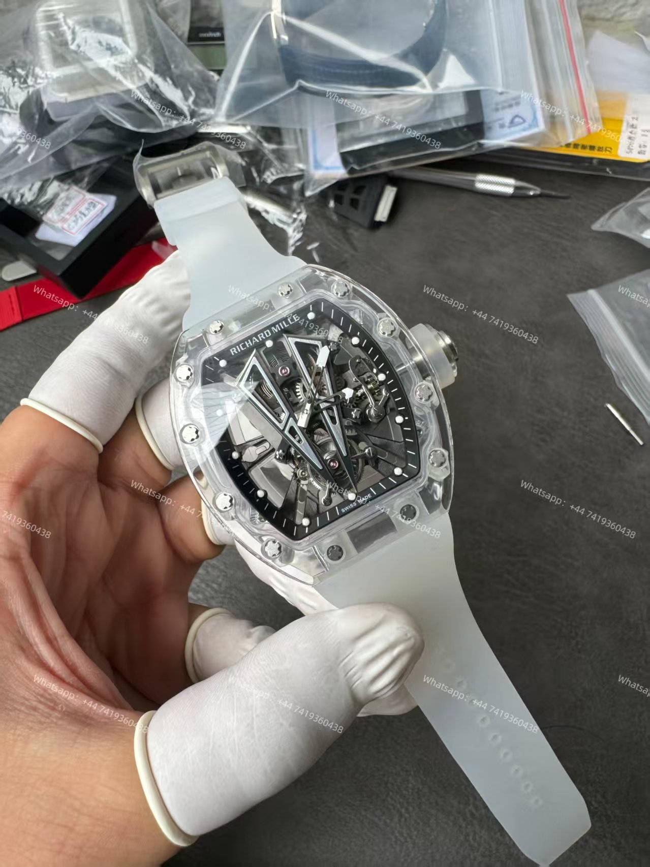 Super Clone Richard Mille RM 27-03 Raging Bull Sapphire Crystal Skeleton Tourbillon 1:1 Replica Watch
