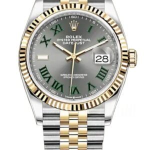 Rolex Datejust M126233-0035 1:1 Replica Gray Roman Dial Jubilee 36MM 3235 Movement Super Clone Watch