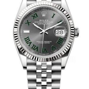 Rolex Datejust M126234-0045 Grey Roman Dial 1:1 Replica Jubilee 36MM 3235 Movement Super Clone Watch