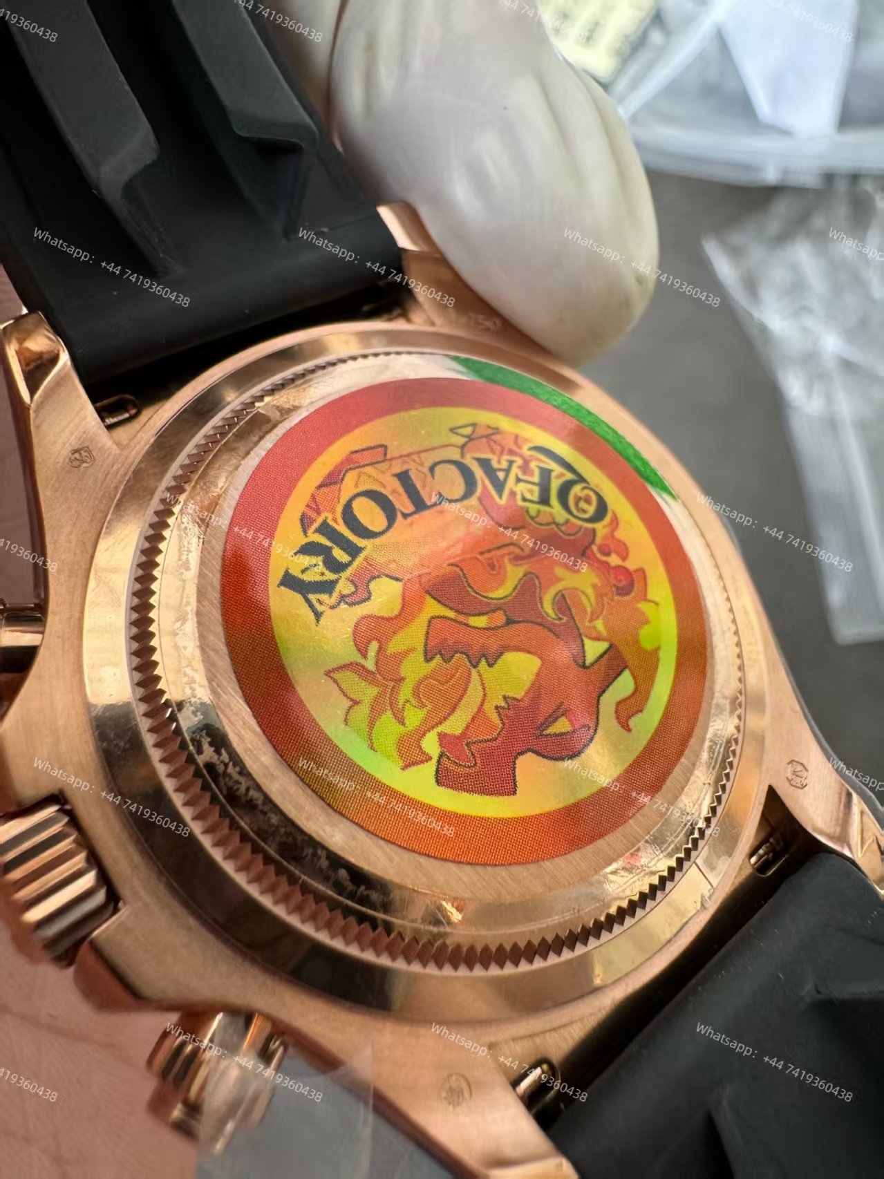 Rolex Super Clone Daytona M126515LN-0008 Rose Gold Meteorite Dial 4131 Movement