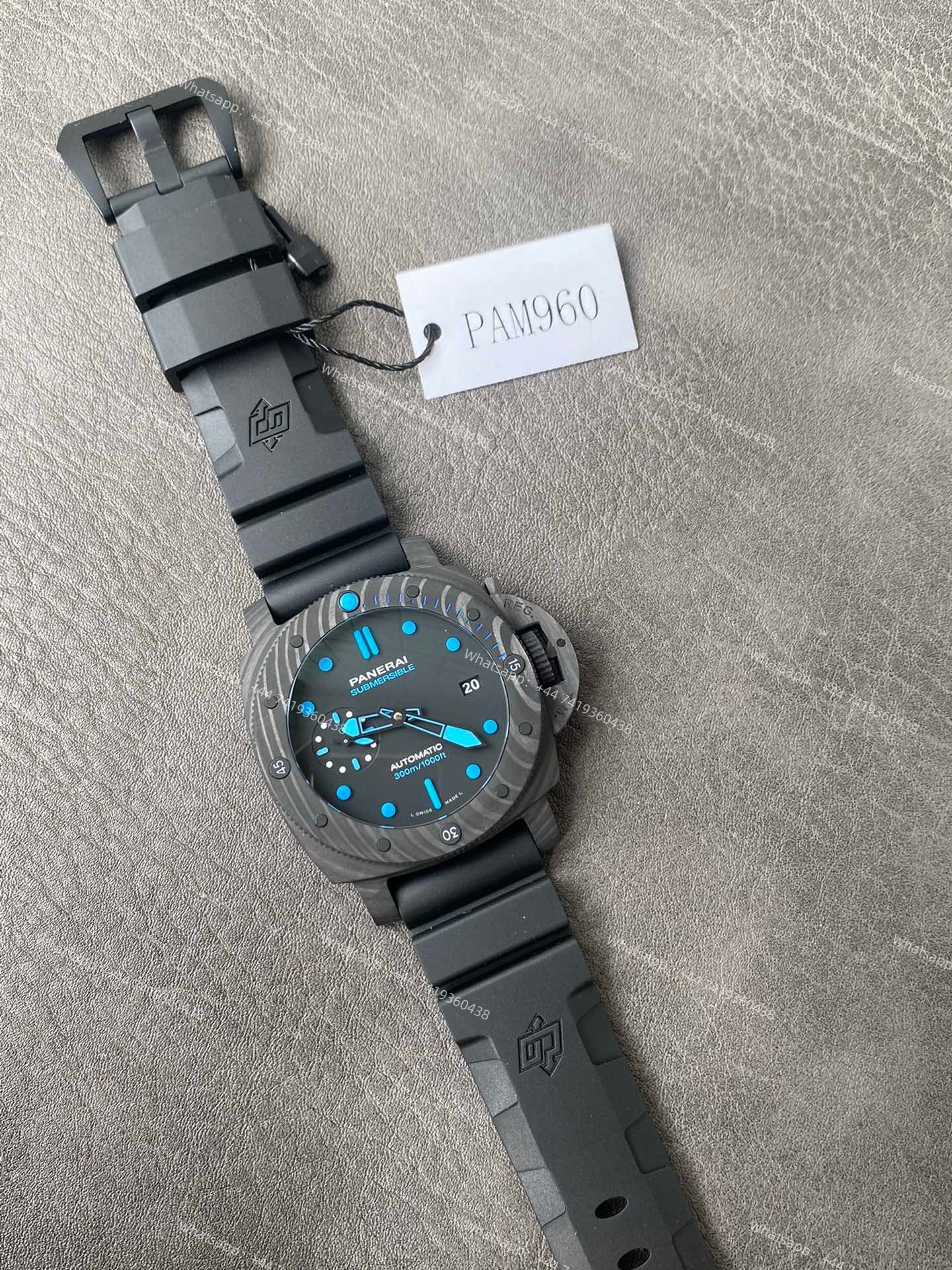 Panerai Super Clone Submersible PAM00960 Carbotech 42MM