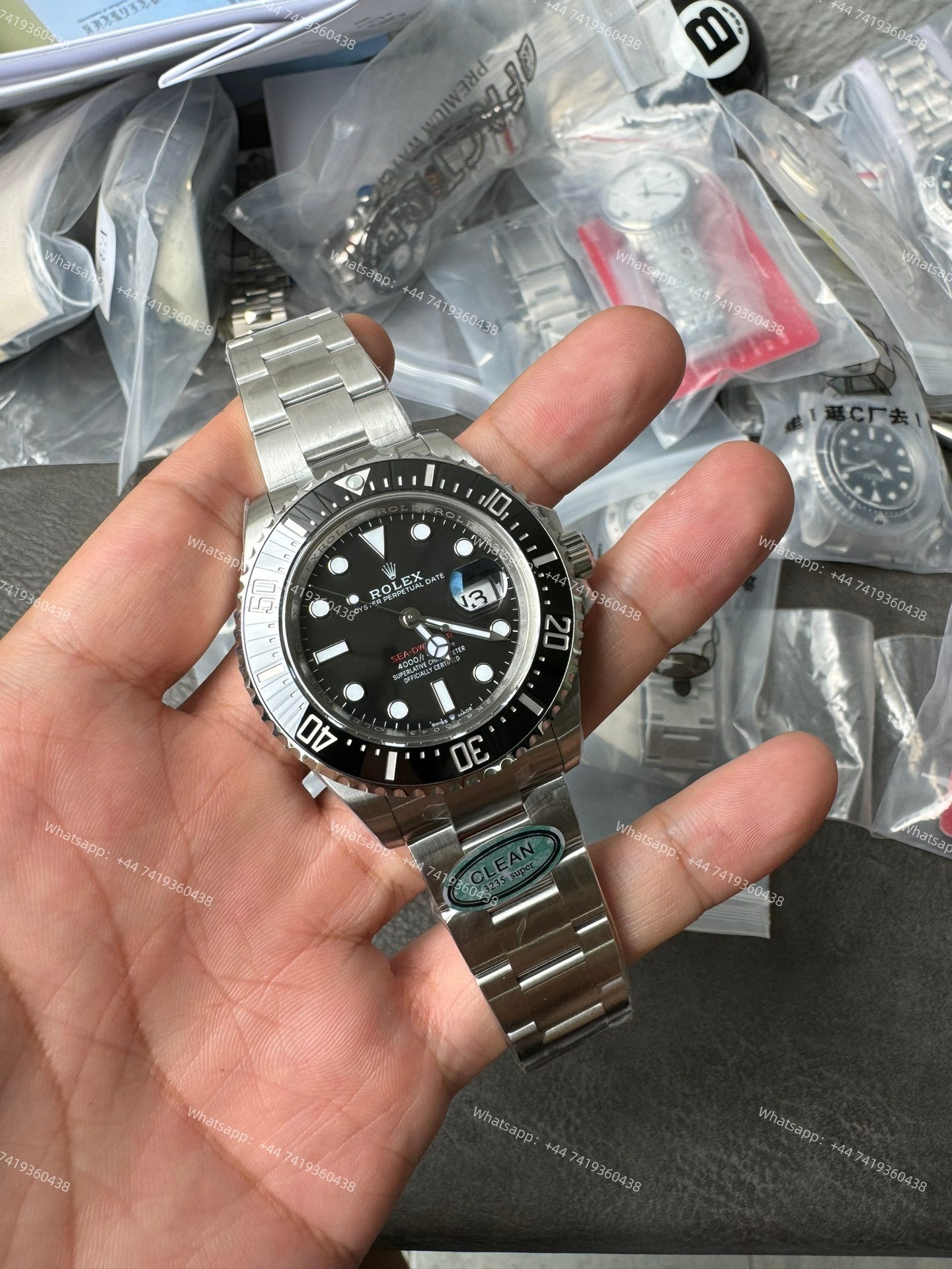 Rolex Sea-Dweller M126600-0002 1:1 Replica Black Dial 43MM 3235 Movement Super Clone Watch