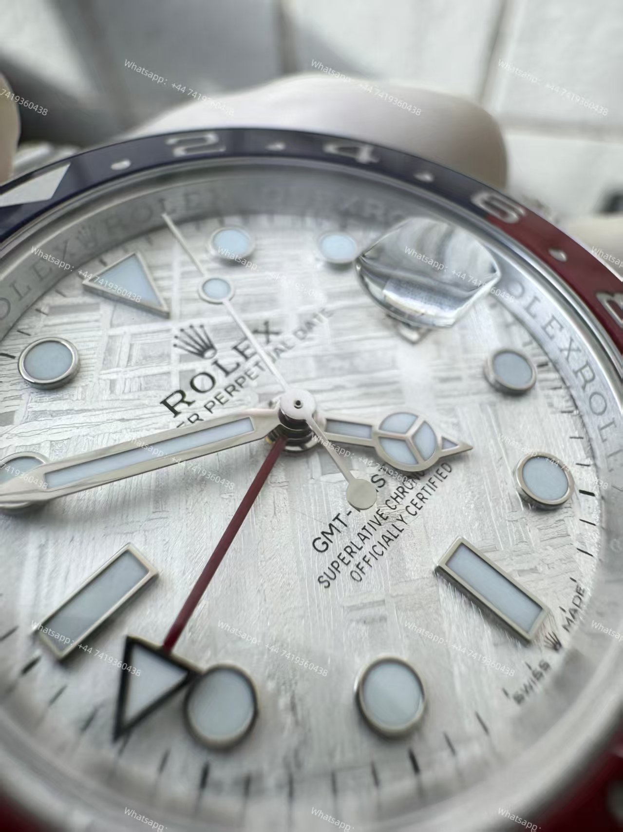 Rolex GMT Master II 1:1 Replica – M126719BLRO-0002 Meteorite Dial Pepsi Bezel 3285 Movement Super Clone Watch