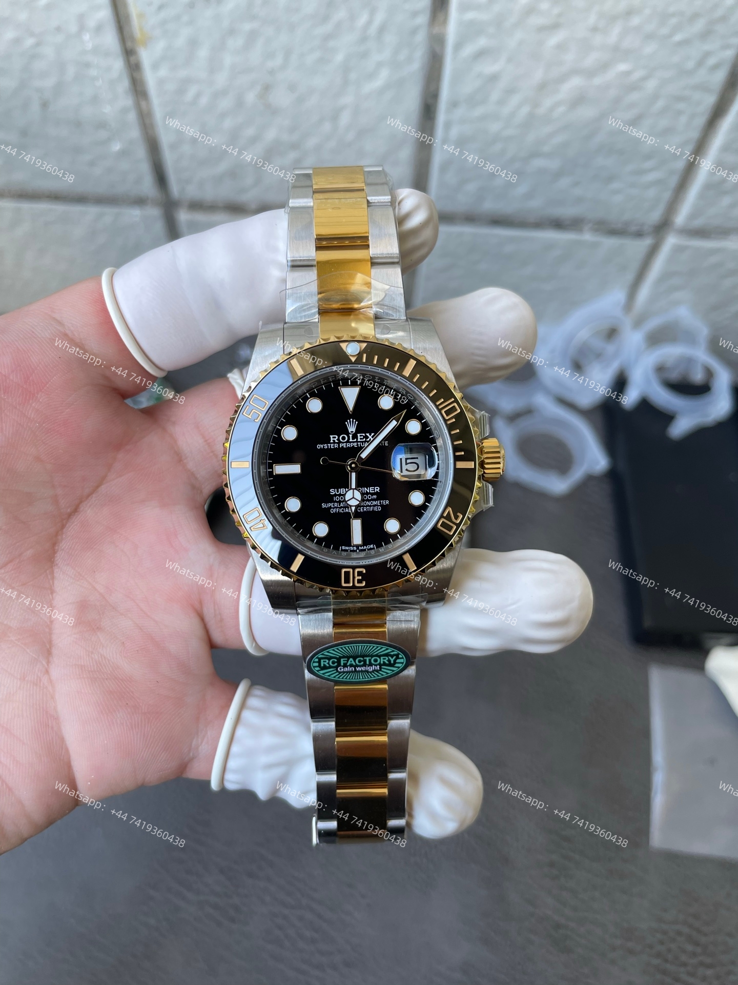 Rolex Submariner Gold Black Dial Submariner 116613LB 3135 Movement 40mm Best Super Clone