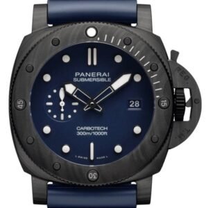 Panerai Super Clone Submersible PAM01232 44MM Carbotech Blue Dial