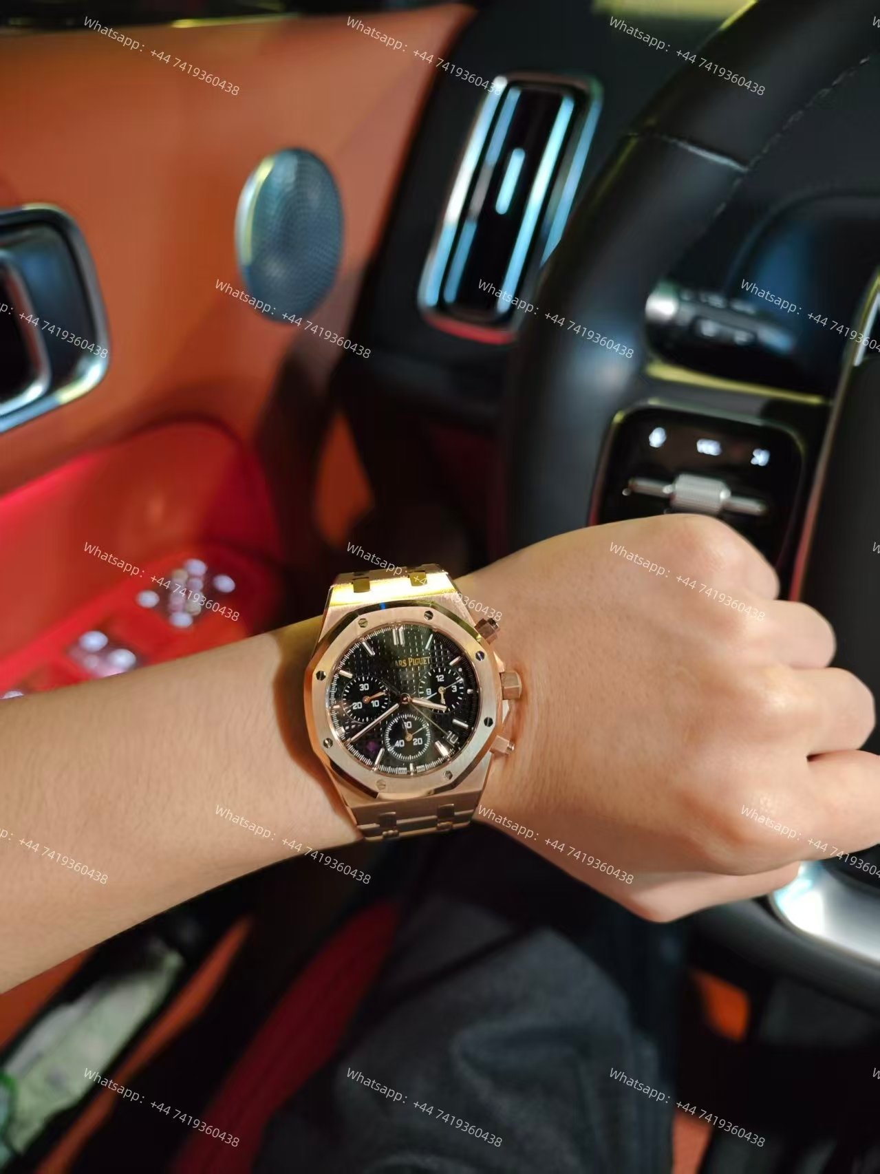 Audemars Piguet Super Clone Royal Oak Rose Gold Black dial 26240 Chronograph 41mm Cal.4401