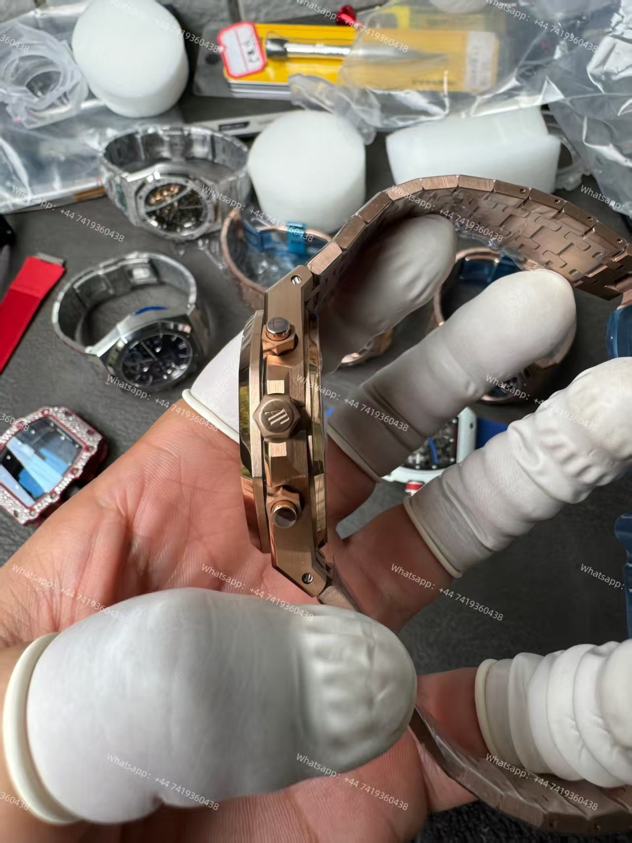 Audemars Piguet Super Clone Royal Oak Rose Gold Black dial 26240 Chronograph 41mm Cal.4401