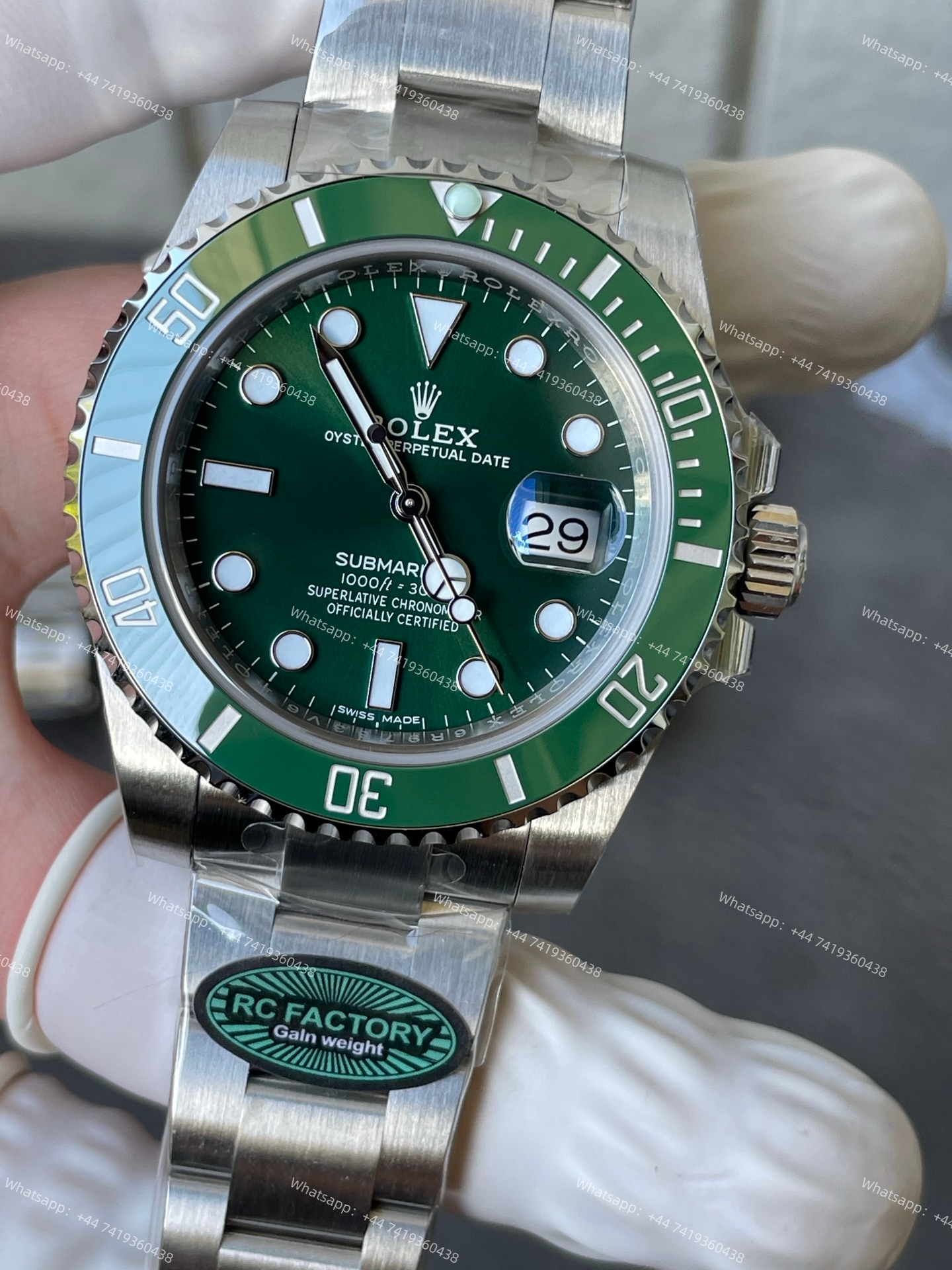 Rolex Submariner (Hulk) m116610LV Green Dial 3135 Movement 40mm Best Super Clone
