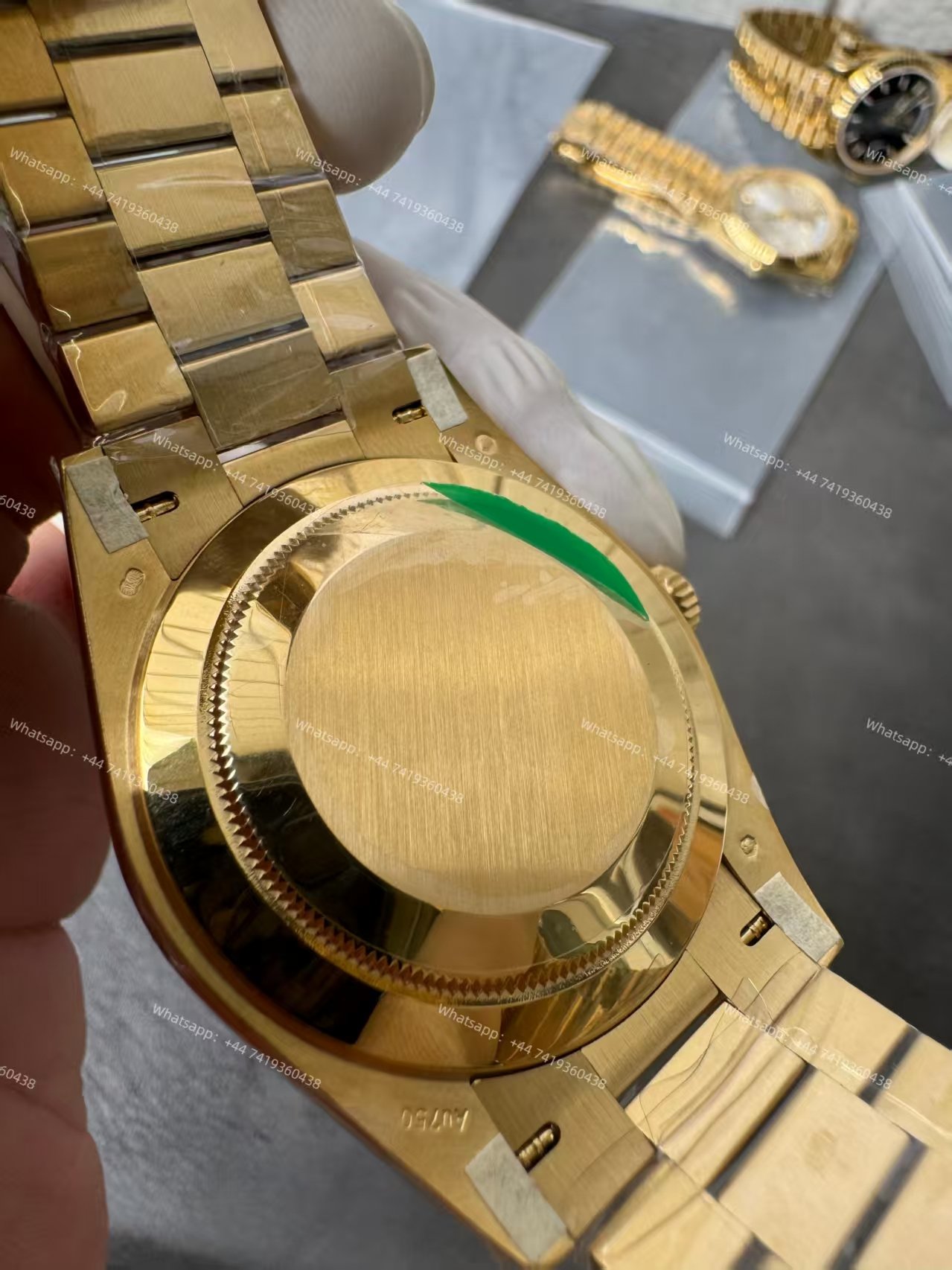 Rolex Day-Date M228238-0067 1:1 Replica Gold Black Dial 40MM 3255 Movement Presidential Bracelet Super Clone Watch