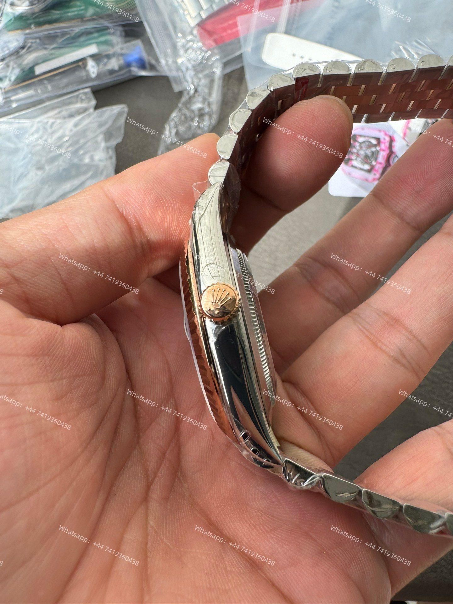 Rolex Datejust M126331-0020 1:1 Replica Water Ripple Rose Gold Gray Dial Jubilee 41MM 3235 Movement Super Clone Watch