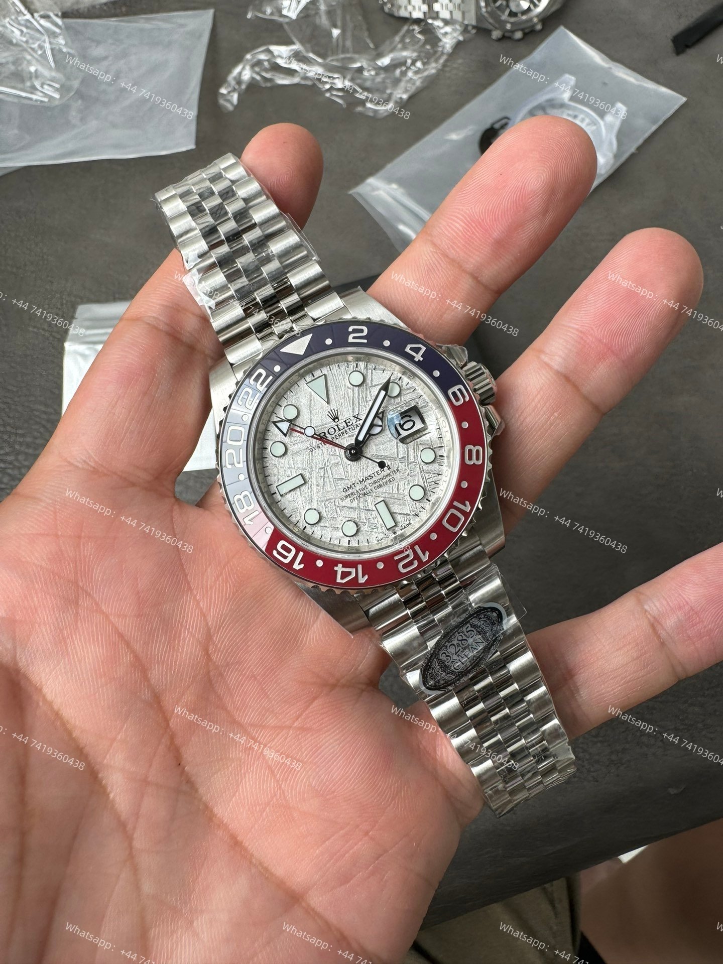 Rolex Pepsi GMT Master II M126710blro Jubilee 3285 Movement Best Super Clone （Custom meteorite dial version）