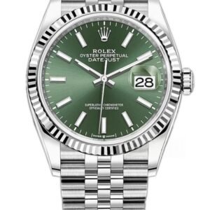 Rolex Datejust M126334-0051 Green Dial 1:1 Replica Jubilee 36MM 3235 Movement Super Clone Watch