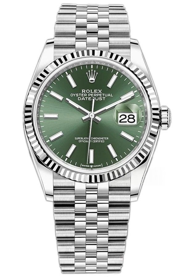 Rolex Datejust M126334-0051 Green Dial 1:1 Replica Jubilee 36MM 3235 Movement Super Clone Watch